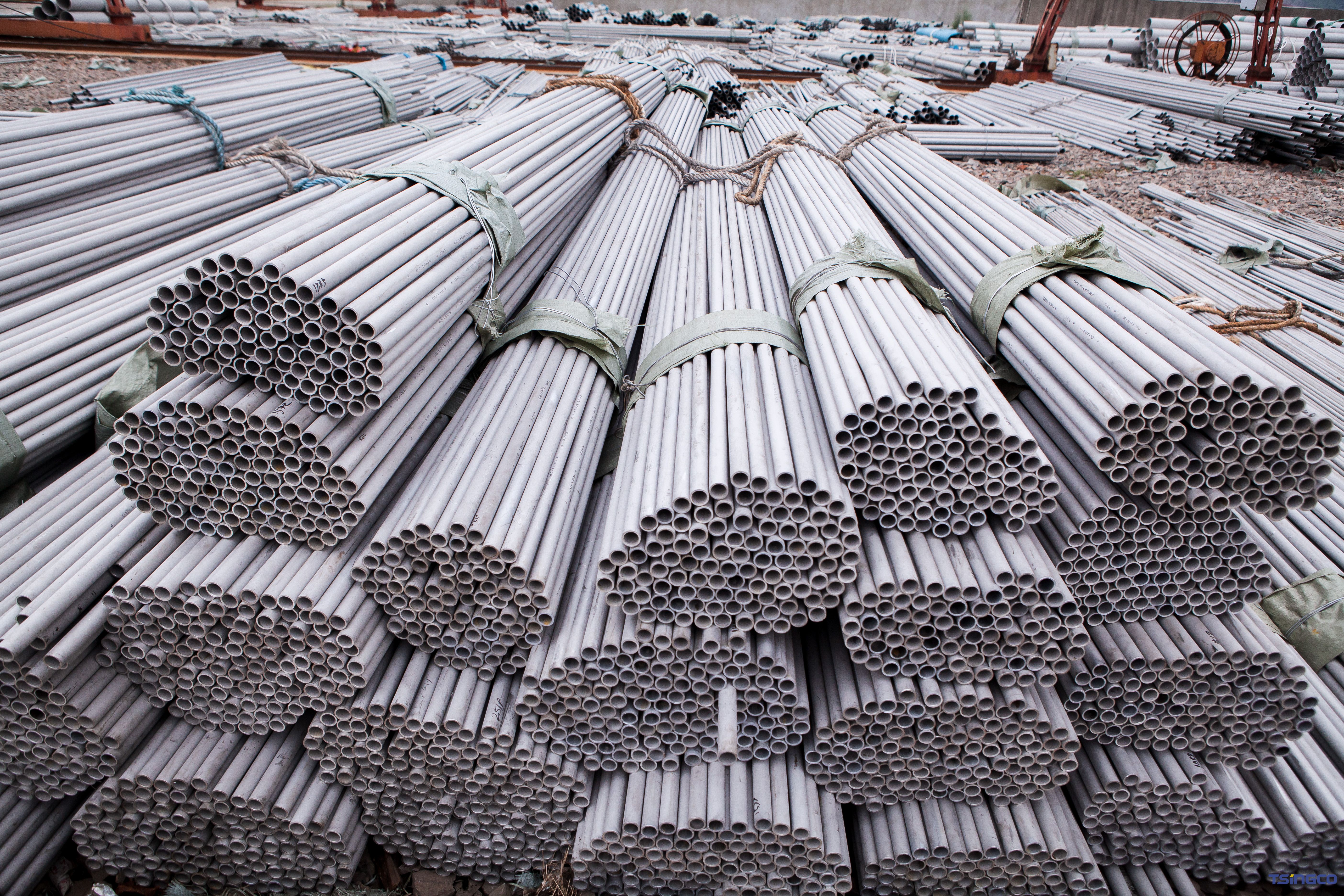 Superieure prestaties duplex roestvrijstalen buizen S31803, S22253, S32750, S31500, SSAW-las 48 mm x 3 mm buis voor de bouw van cementfabrieken