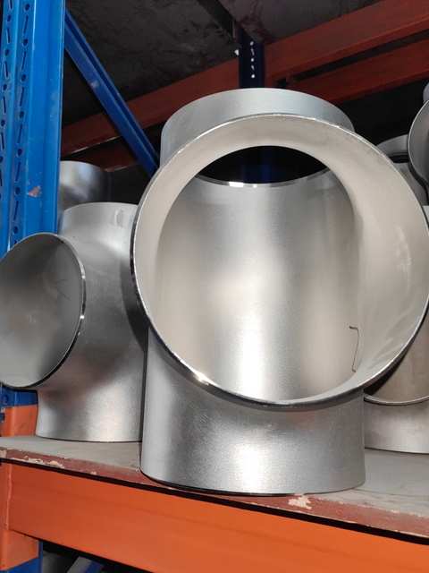 Penjualan Panas Monel400 Baja Paduan Butt Weld Struktur Pipa Fitting Tipe T Kaus Perak