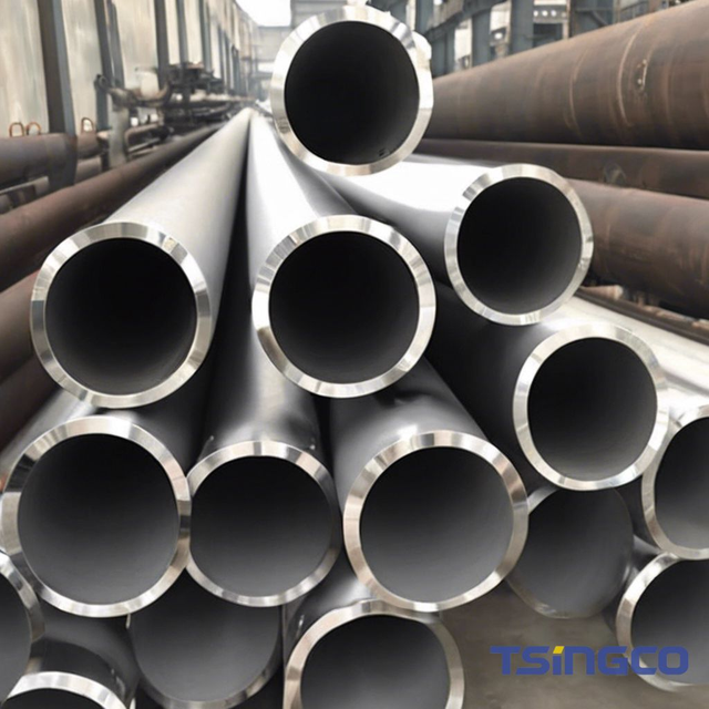 316L 317L 347H ກະຈົກ 9.53mm Hot Rolled Seamless Stainless Steel Ba Tube Support