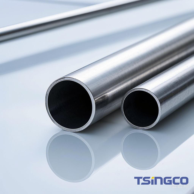 የተረጋጋ 27ሚሜ መጥረጊያ ወፍራም ግድግዳ ASTM B34 ቲታኒየም ቅይጥ ብረት ቱቦዎች የጭስ ማውጫ ቱቦ