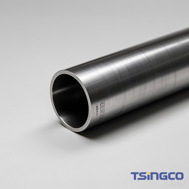 การทดสอบไฮดรอลิกประสิทธิภาพสูง 101.6 มม. Sch40s ASTM B337 ท่อเหล็กโลหะผสมไทเทเนียมสำหรับปล่องไฟ