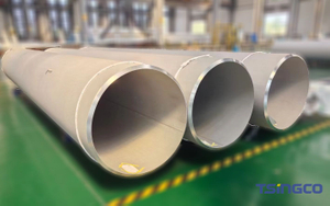 Tubos duplex en acier inoxydable de performance sup&eacute;rieure S31803, S22253, S32750, S31500, tube &agrave; souder SSAW de 48 mm x 3 mm pour la construction d'usines de ciment
