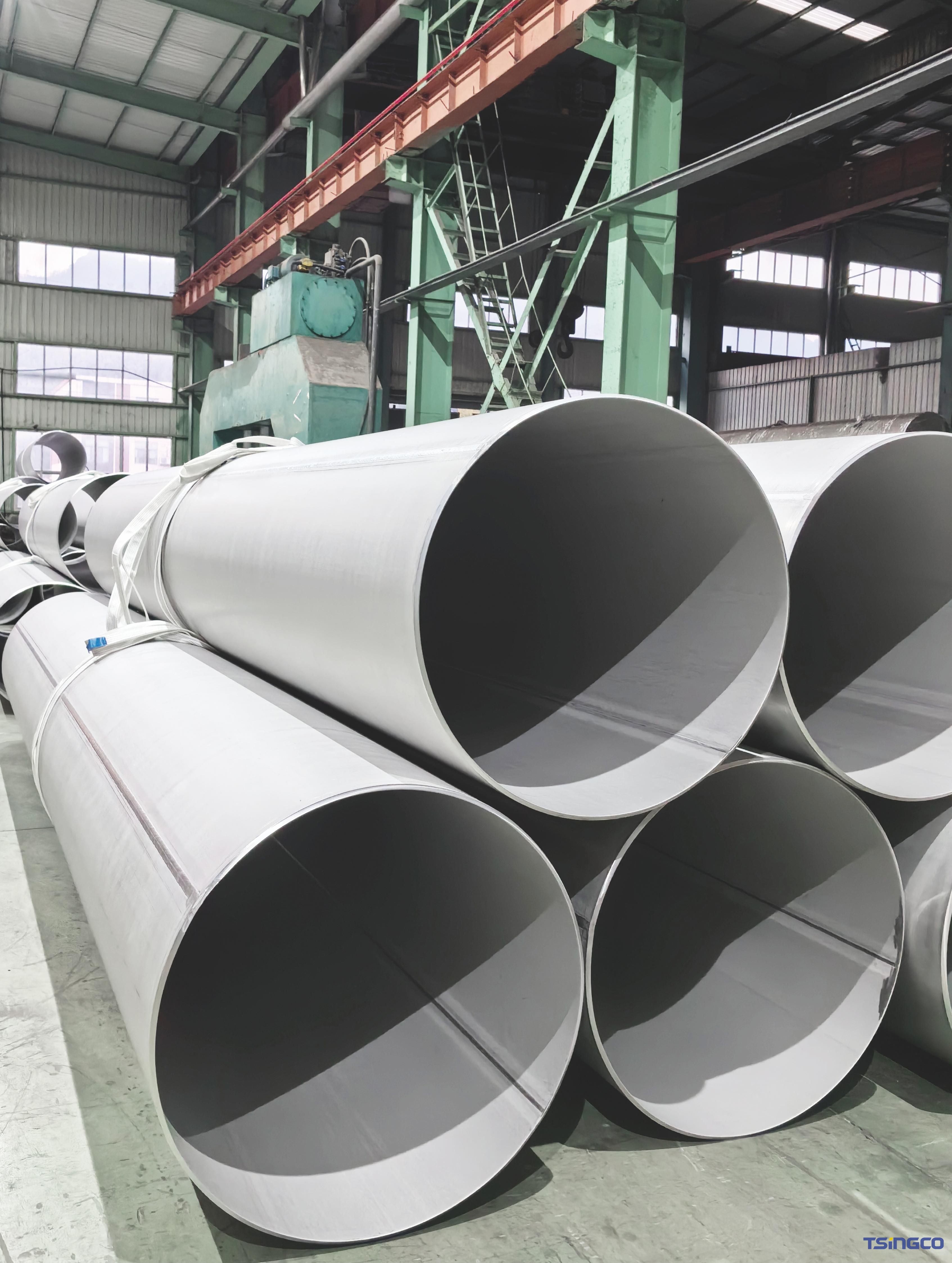 Superieure prestaties duplex roestvrijstalen buizen S31803, S22253, S32750, S31500, SSAW-las 48 mm x 3 mm buis voor de bouw van cementfabrieken